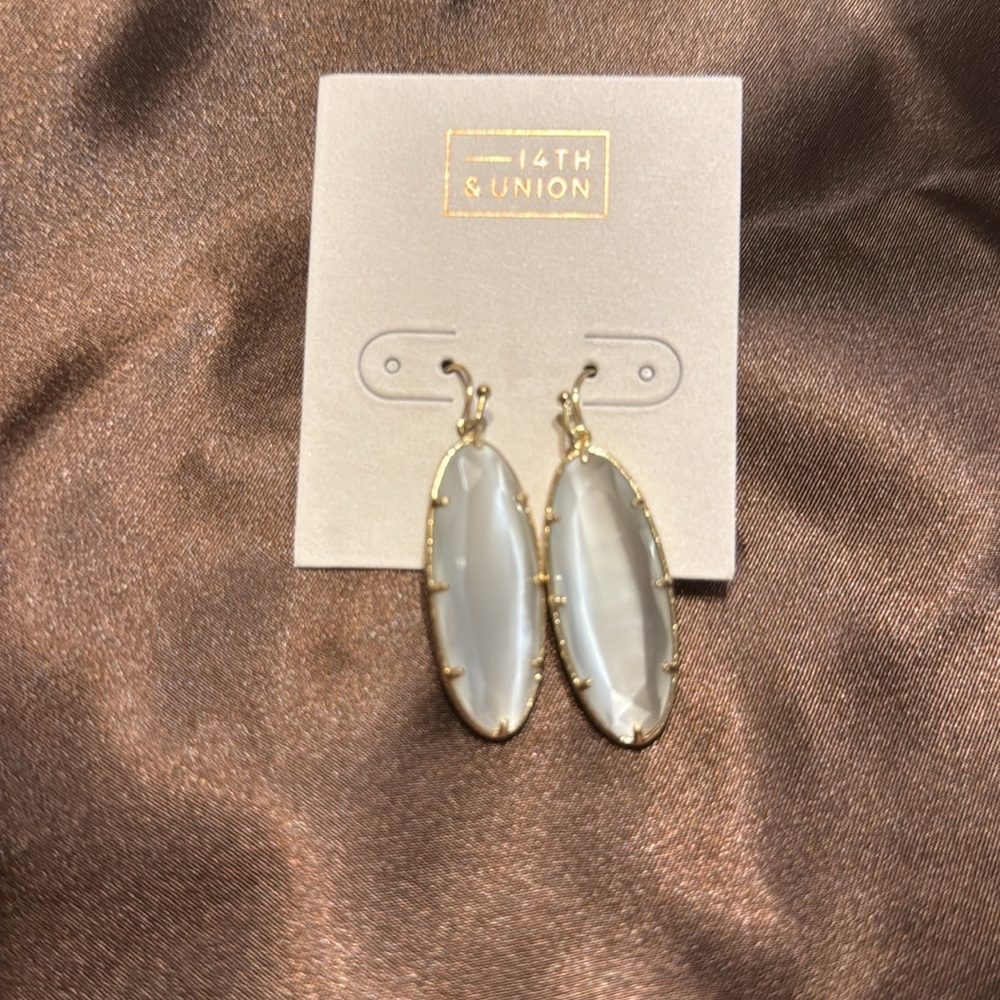 14th & Union Gold and Silver-Tone Oval Earrings